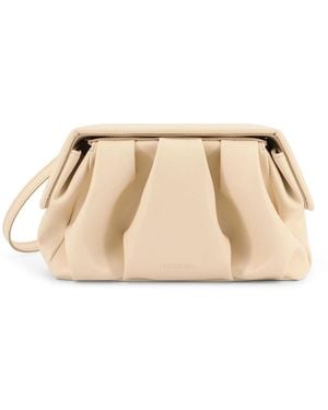 THEMOIRÈ Geplooide Clutch - Naturel