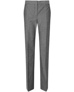 Stella McCartney Broeken ,Grijs ,Wol Twill Straight Pants
