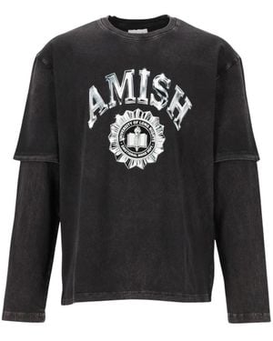 AMISH Long Sleeve Tops - Noir