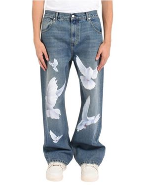 3.PARADIS Straight Jeans - Azul