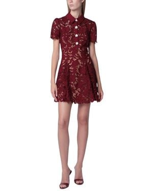 Self-Portrait Short Dresses - Red