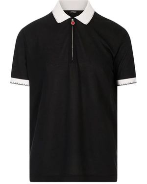 Kiton Polo Hemden - Zwart