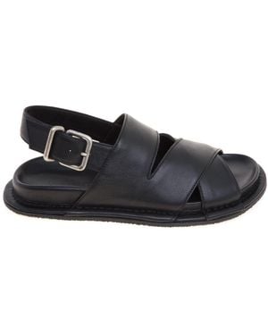 Vic Matié Flat Sandals - Black