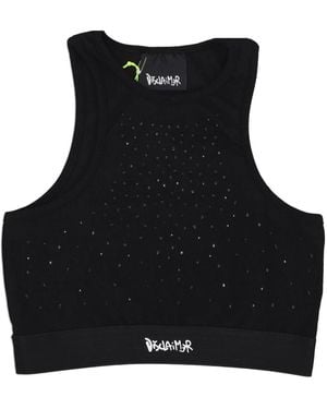 DISCLAIMER Sleeveless Tops - Black
