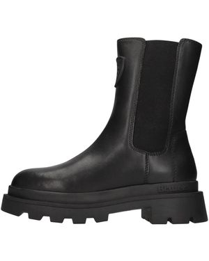 Blauer Schoenen ,Zwart ,Leer Kimmel Enkellaars