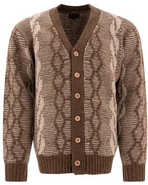Beams Plus Bruine Gebreide Kleding Voor Mannen Aw24