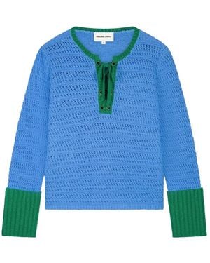 FABIENNE CHAPOT V-Neck Knitwear - Azul
