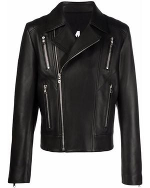 Balmain Leather Jackets - Black