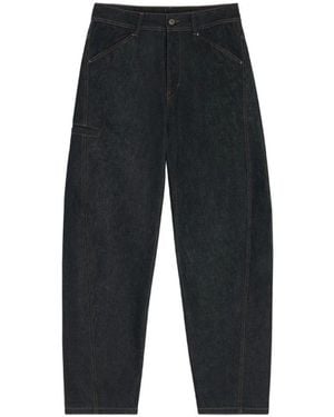 Lemaire Twisted Workwear Pants - Schwarz