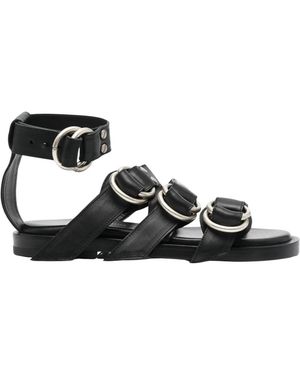 Ann Demeulemeester Flat Sandals - Negro