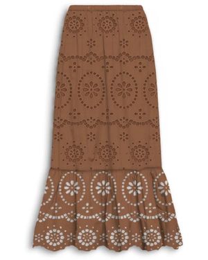MC2 Saint Barth Midi Skirts - Brown