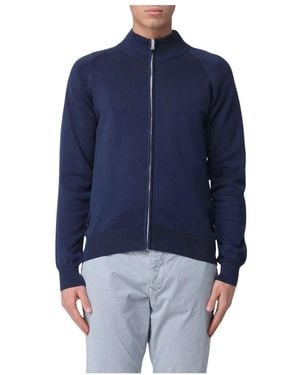Blauer Katoenen Ritsvest - Blauw