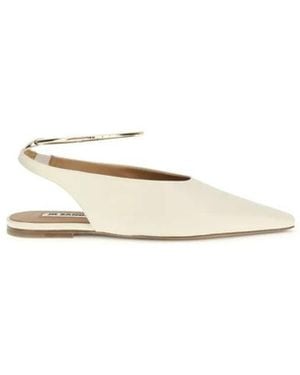 Jil Sander Ziegenleder-Mules - Mettallic
