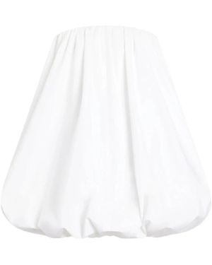 Patou Kleedjes ,Wit ,Katoen Bustier Mini Jurk