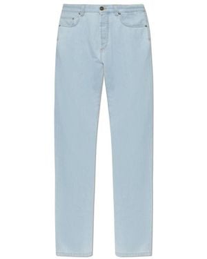 Versace Jeans ,Blauw ,Katoen Straight Chambray Jeans