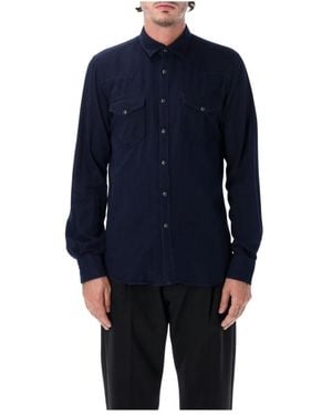 Xacus Overhemden ,Blauw ,Denim Texana Shirt