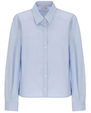 Marella Overhemden ,Blauw ,Katoen Pioggia Shirt