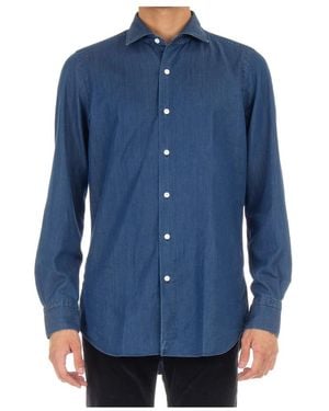 Finamore 1925 Denim Shirts - Blue
