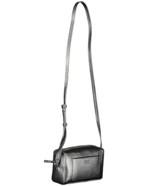 Calvin Klein Schwarze Handtasche Mit Verstellbarem Schultergurt