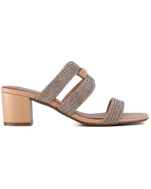 Bibi Lou Schoenen ,Geel ,Heeled Mule - Wit