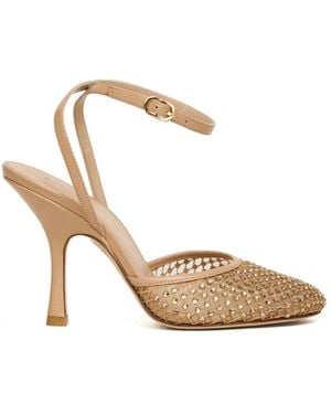 Stuart Weitzman Sandalo Rete Strass - Mettallic