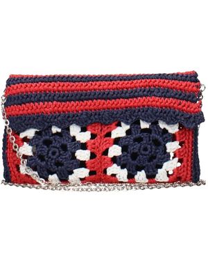 Miu Miu Raffia Clutch Taschen - Rot