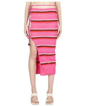 Jacquemus La Jupe Maille Concha Skirt - Roze