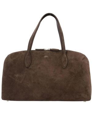 TOTEME Mittlere Wildleder-Tote Bag - Braun