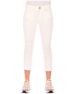 Shaft Cropped Jeans - Pink