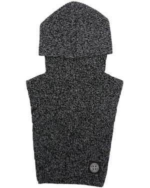 Stone Island Reflective Knit Beanie - Schwarz