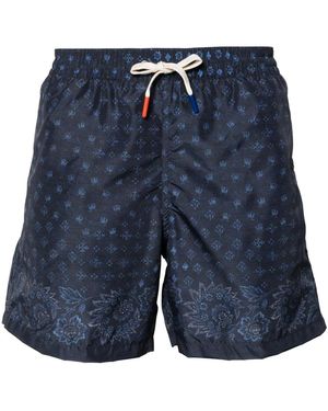 Altea Pantaloncini da bagno stampati - Blu