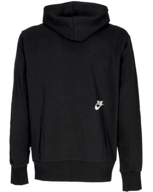 Nike Hoodies & Sweatvesten ,Zwart ,Katoen Zwarte Lichtgewicht Hoodie Met Freak Logo