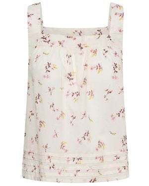 Part Two Tops ,Veelkleurig ,Mouwloze Top - Naturel