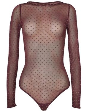 Wolford 3D Metallic Dots Bodysuit - Bruin