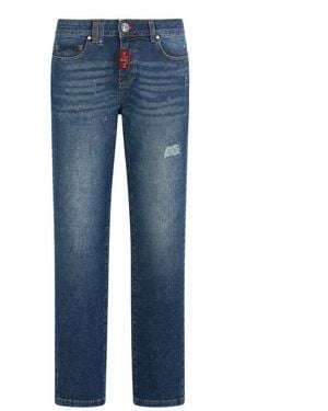 Philipp Plein Slim-Fit Jeans - Azul
