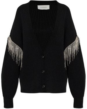 Sportmax Truien & Vesten ,Zwart ,Wol Pagine Wol Cardigan