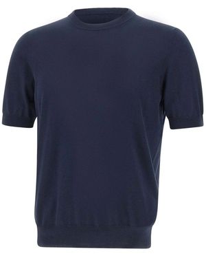 Gran Sasso Round-Neck Knitwear - Blue
