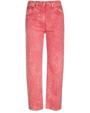 MSGM Straight Fit Jeans - Pink