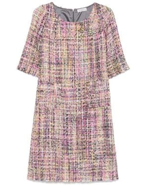 Charlott Ultra Pinkes Kleid Mit Hinterem Schlitz
