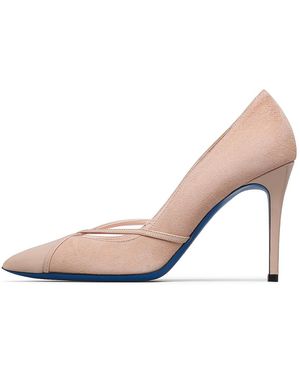Loriblu Schoenen ,Suède Suede Pumps - Naturel