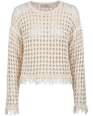 Jucca Round-Neck Knitwear - Bianco
