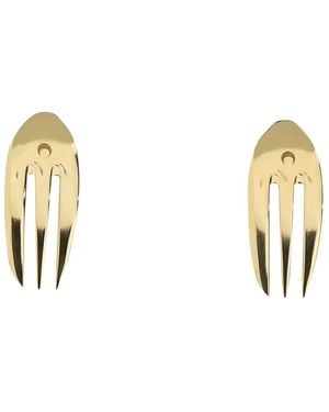 Marine Serre Earrings - Mettallic