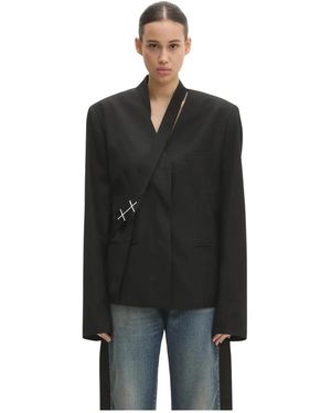 HELIOT EMIL Wool Blend Blazer - Zwart
