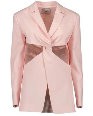 Coperni Giacca aderente con tagli intrecciati - Rosa