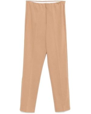 Le Tricot Perugia Straight Pants - Natural