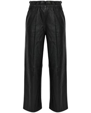 AllSaints Fran Leren Broek - Zwart