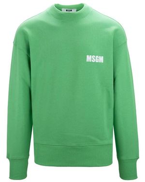 MSGM Sweatshirts - Green