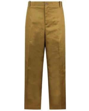 Maison Kitsuné Straight Trousers - Green