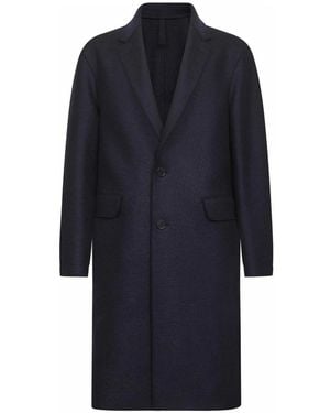 Harris Wharf London Single-Breasted Coats - Blue