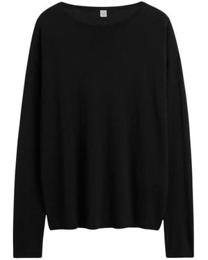 TOTEME Longline Tee Knit - Zwart